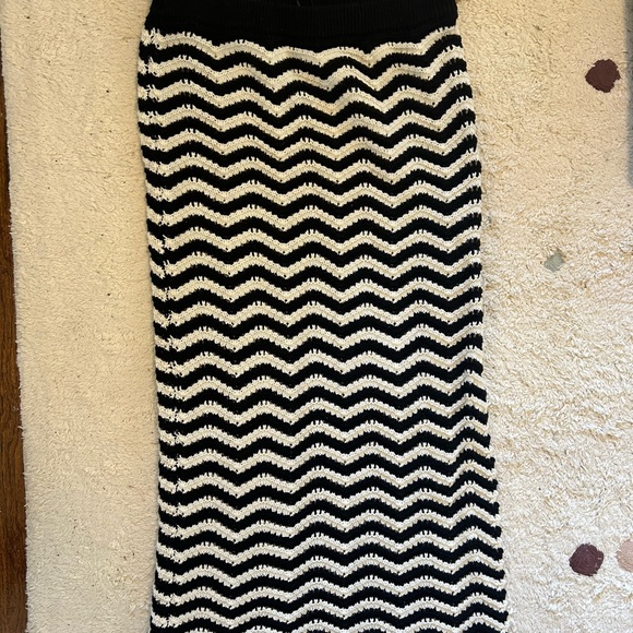 ASOS Crochet Stripe Midi Skirt - Picture 5 of 6